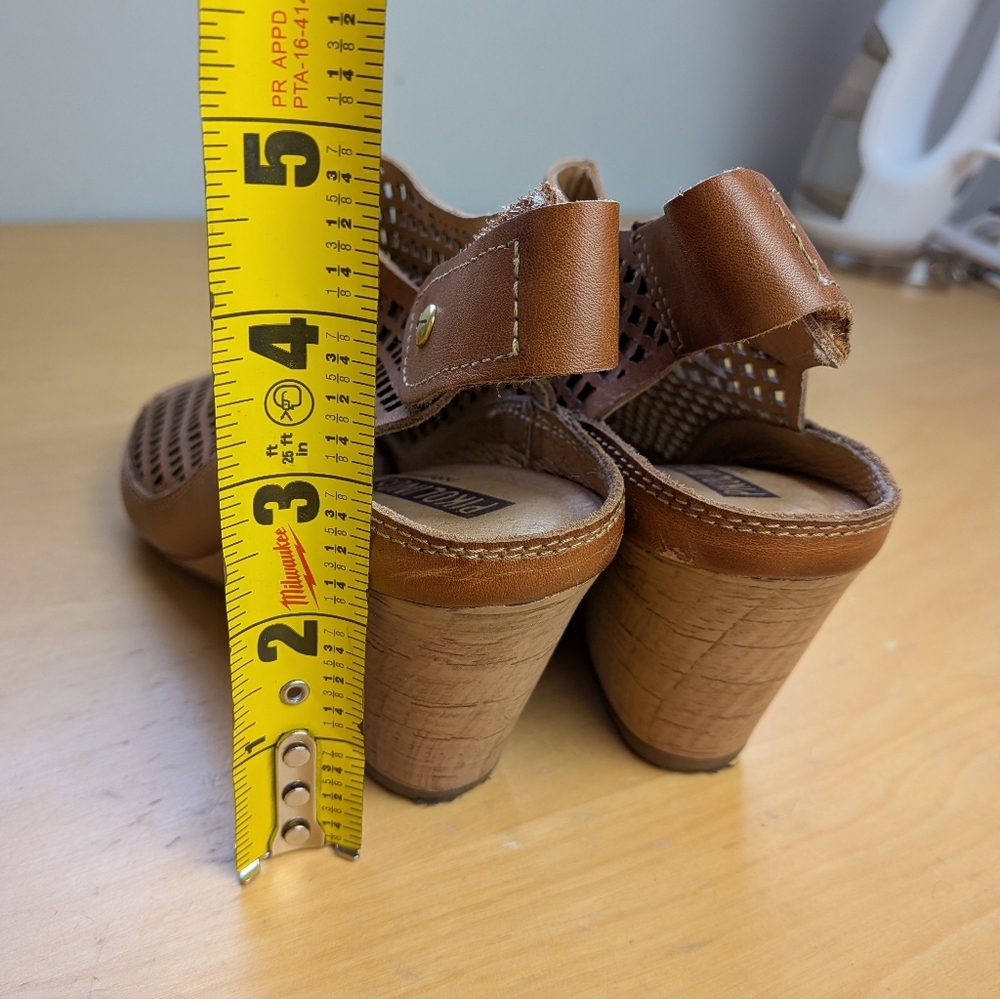 Pikolinos bare feet and Capri sandals Tan Leather Wedge Size 35 = 4.5, 5 US - Picture 8 of 14